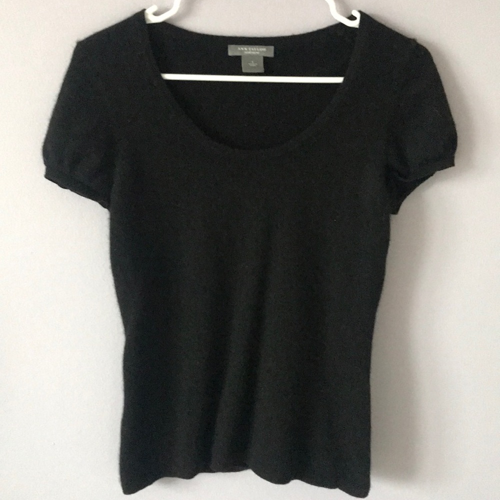 Ann Taylor Black Cashmere sweater. EUC